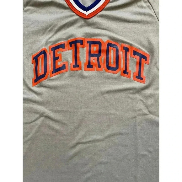 Vintage 80s Detroit Tigers Baseball Jersey Short Sleeve T-Shirt Size XS/S No tag - Picture 4 of 10